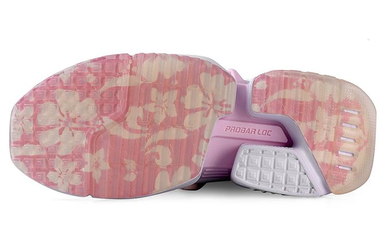 Li Ning Pan Gu Trek Cherry Blossom Collection Slip Resistant Abrasion Resistant Low Top Casual Shoes Women's Pink AGLQ194-1