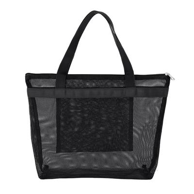 New Mesh Shoulder Bag Hollow Large Capacity Makeup Storage Bag Multifunctional Transparent Beach Bags Women
