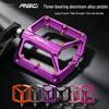 RGO CNC Aluminum Alloy Bike Pedals with Three Bearings, Suitable for Mountain, Road, and Folding Bikes.
