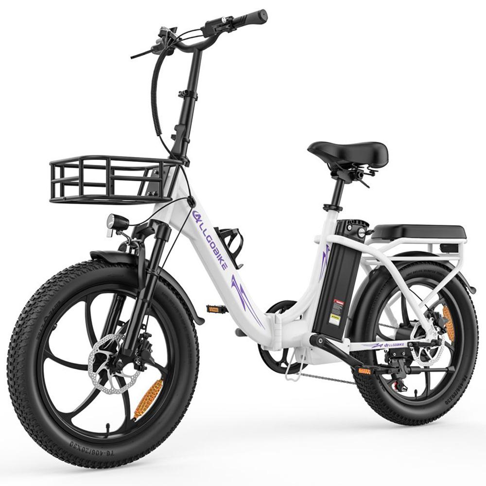 Allgobike AC20 Elektrische Fiets 250W Motor 20" Band Stadsverkeer Elektrische Fiets 48V 20Ah LED Display Maximaal Bereik 60Km 7 Versnellingen Maximaal Laadvermogen 120Kg