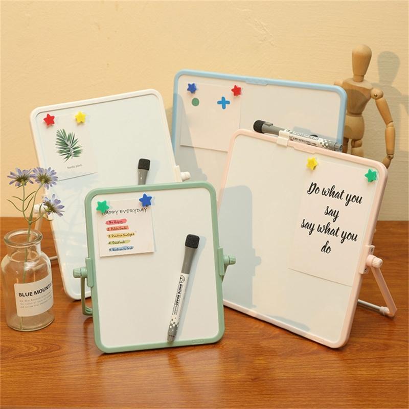 Doppelseitige Whiteboards Message Board Magnetisches Whiteboard mit Markern Hängendes Schreibbrett zum Zeichnen & Schreiben