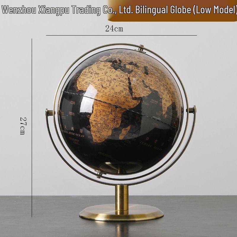 Light Luxury Globe Ornament for Office & Living Room Decor