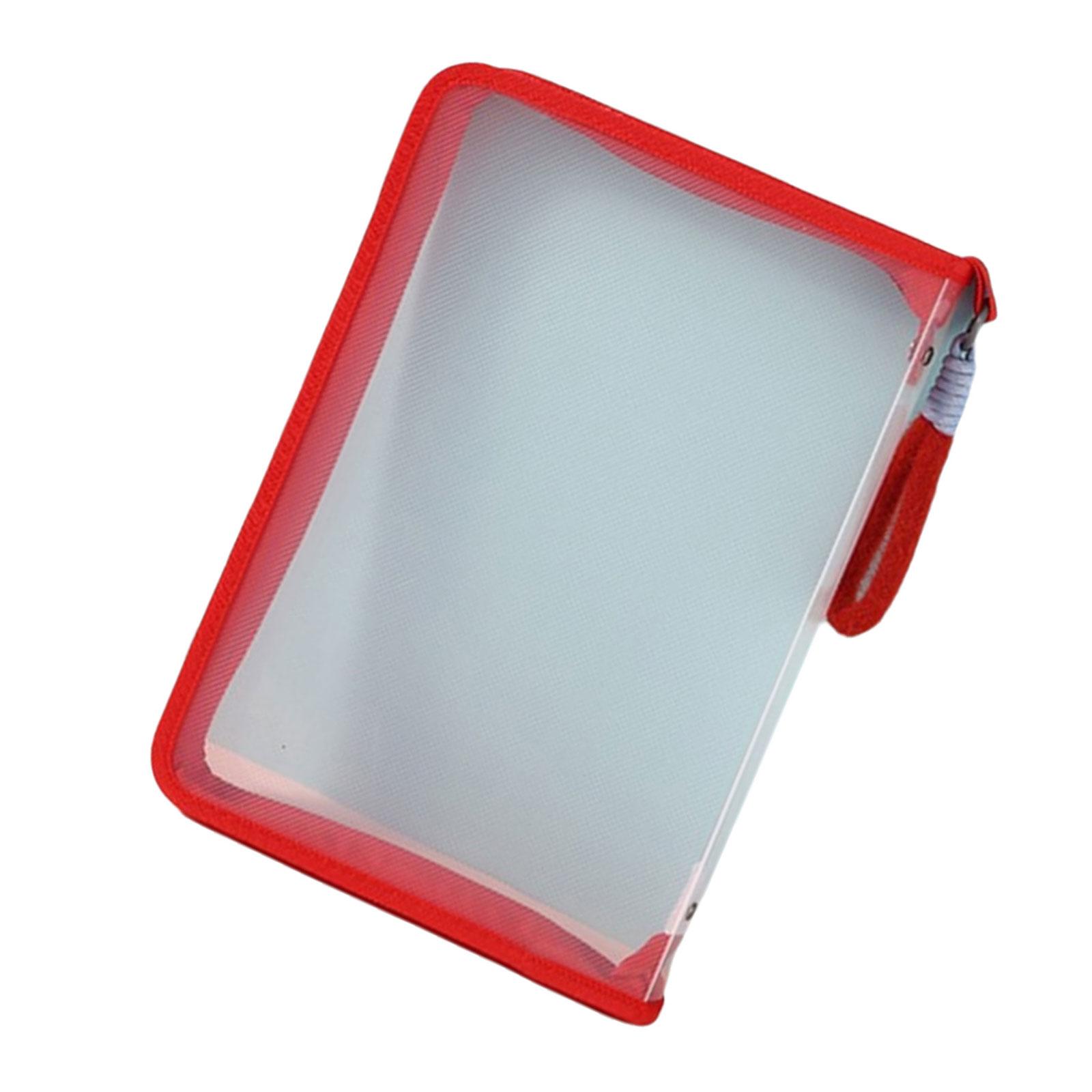 Органайзер для документов А 4 Пластиковый Водонепроницаемый для Студента Учителя Хранение Документов Рукоделие Организация Файлов красный