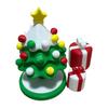 Fun Holiday Gift for Children 3D Printed Mini Dancing Christmas Tree Figurine, 360 Rotatable Interactive Figures Toy, Cute Xmas Desktop Ornament,