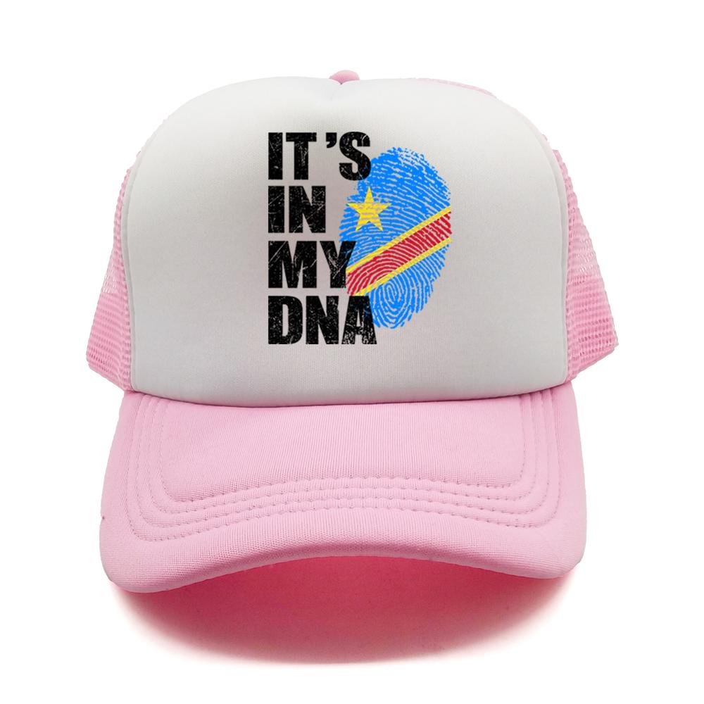 Democratic Congo Flag Trucker Hat Adjustable Mesh Baseball Cap Patriotic Congo Casual Sun Hats for Unisex Women