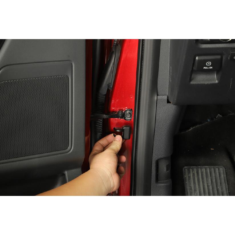 Door Stopper Limit Buckle Cover Trim Decor for Ford F150/Bronco Sport 21+ Black