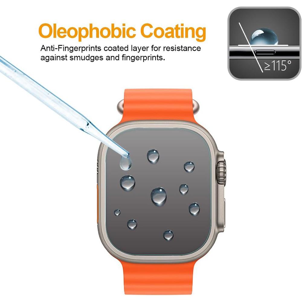 3 ST Härdat Glas Skärmskydd för Apple Watch Ultra 3 2 1 Ultra3 Ultra2 2025 49MM 49 MM Skyddsfilm Skydd Skärmskydd Tillbehör