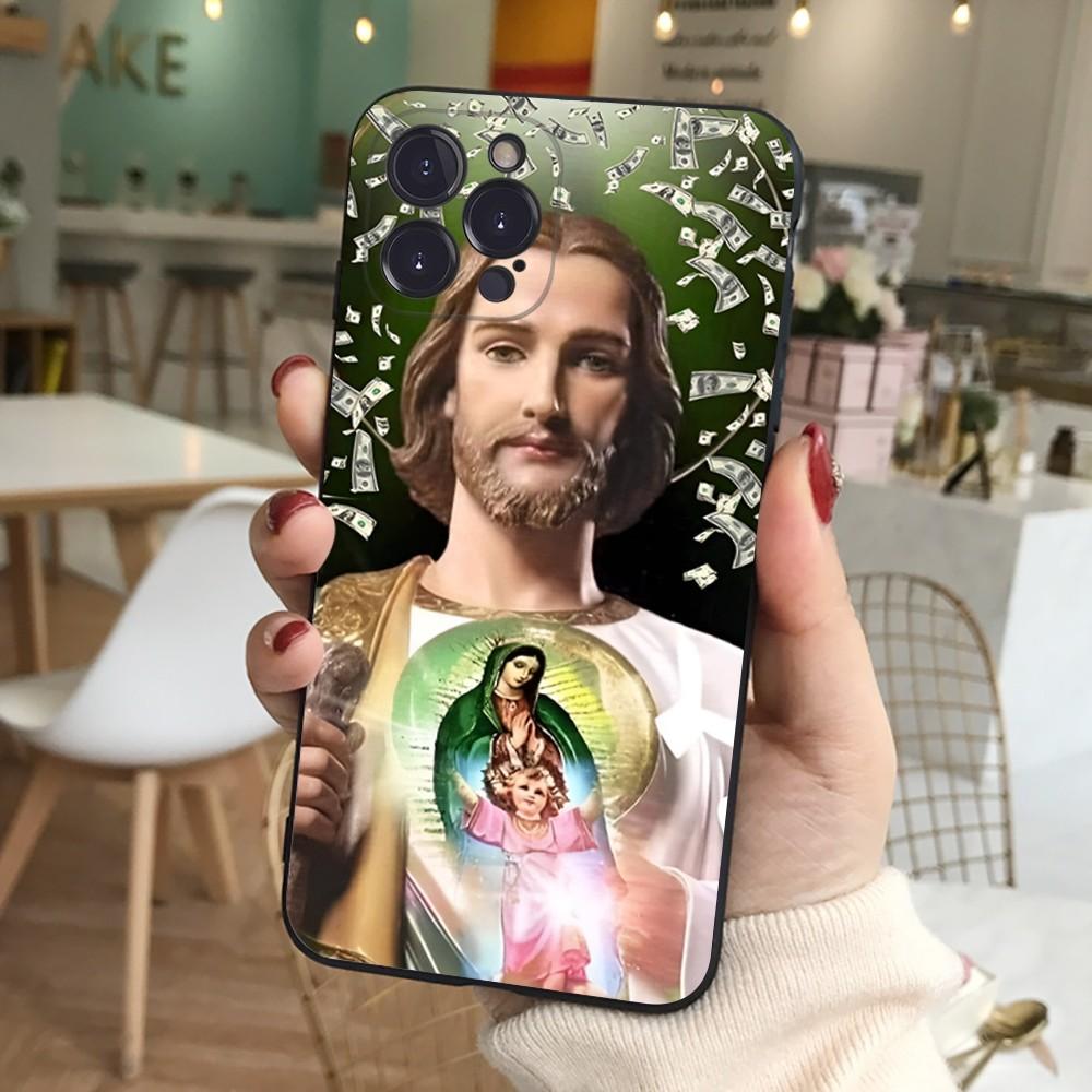 San Judas Phone Case For iPhone 15 14 11 12 13 Mini Pro XS Max Cover 6 7 8 Plus X XR SE 2020 Funda Shell