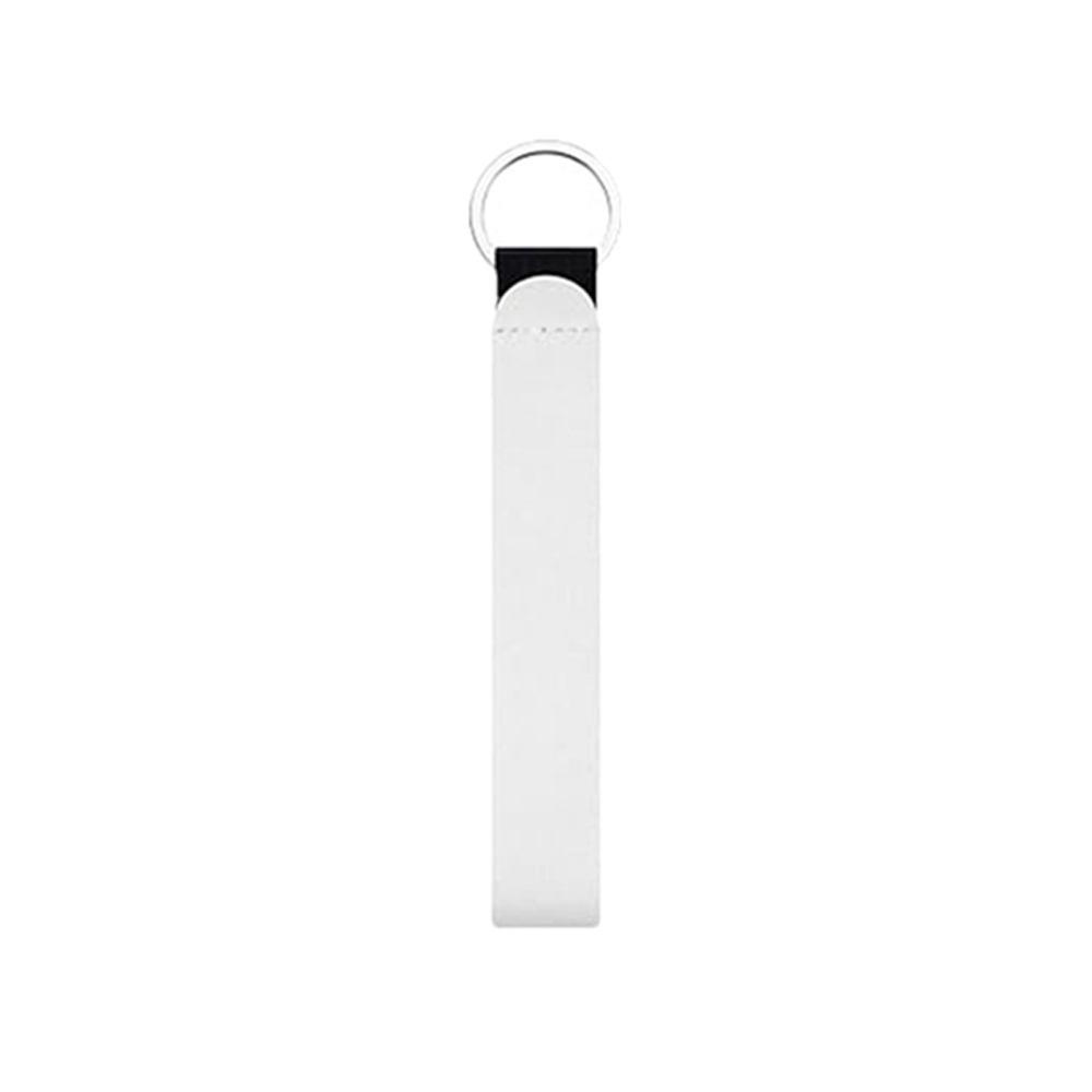 

Neoprene Keychain with Lipstick Sleeve & Wrist Strap - Pure White Blank for Heat Transfer