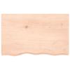 VidaXL Wall Shelf 80x50x2 Cm Solid Untreated Oak Wood 363548