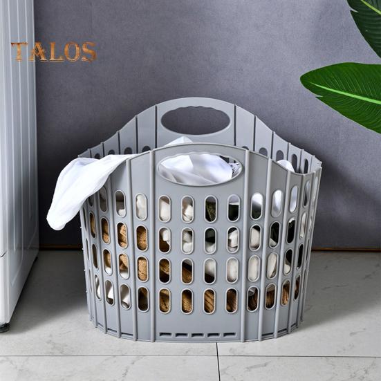 Wäschekorb mit ergonomischem Griff, großes Fassungsvermögen, faltbares Design, belüfteter, multifunktionaler Aufbewahrungskorb
