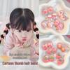 Non-Damaging High-Elastic Hair Ties: Gentle Rubber Bands for Kids' Hairstyles