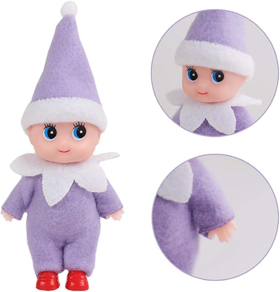 1PC Christmas Mini Elf Doll Pointed Hat Wrapped Feet Elf Window Atmosphere Decorative Small Items Holiday Gifts