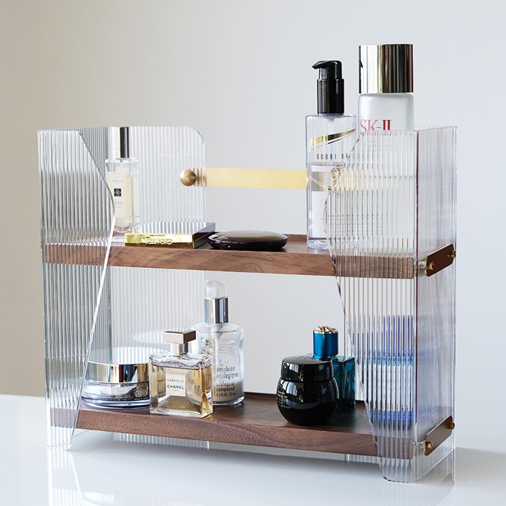Organizzatore di Lusso in Acrilico per Cosmetici per Lavandino del Bagno o Scrivania