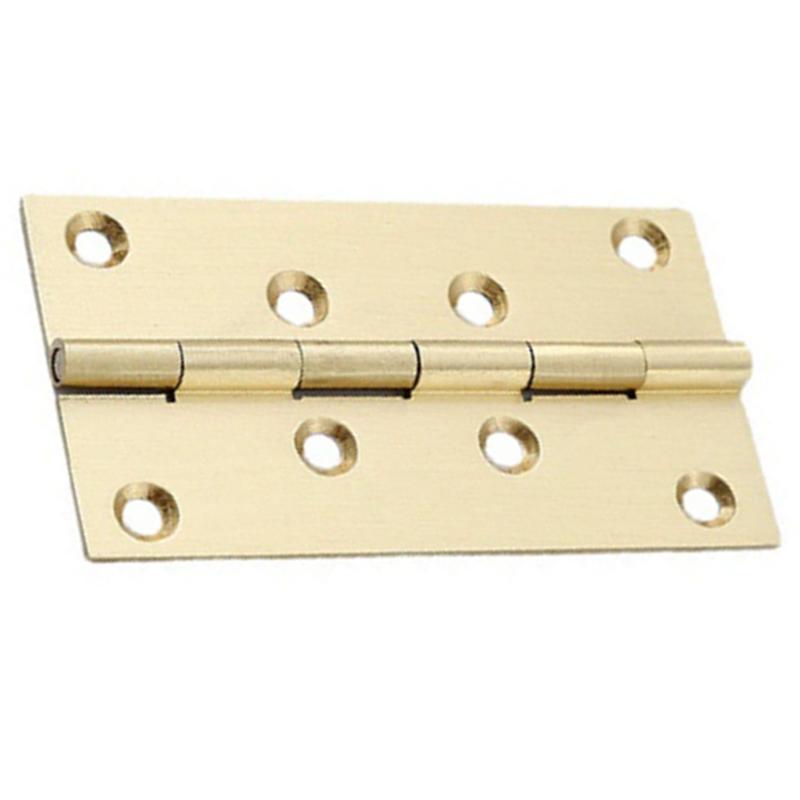 A25F-Brass Hinge Set-10 Pieces Brushed& Sealed For Jewelry Box Doors Kitchen Cabinets Copper Small Box Decorative Accessories