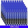 3-100 Pcs/Set Permanent Marker Pen Fine Point Waterproof Ink Thin Nib Crude Nib Black Blue Red Ink 2-3mm Fine Color Marker Pens