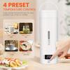 500 ML Electric Kettle Fast Heat Boil Water Bottle Portable Heating Water Bottle  Tea