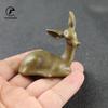 retro copper Christmas Deer Christmas Elk brass Reindeer Christmas Decoration home decoration accessories modern Miniature Props