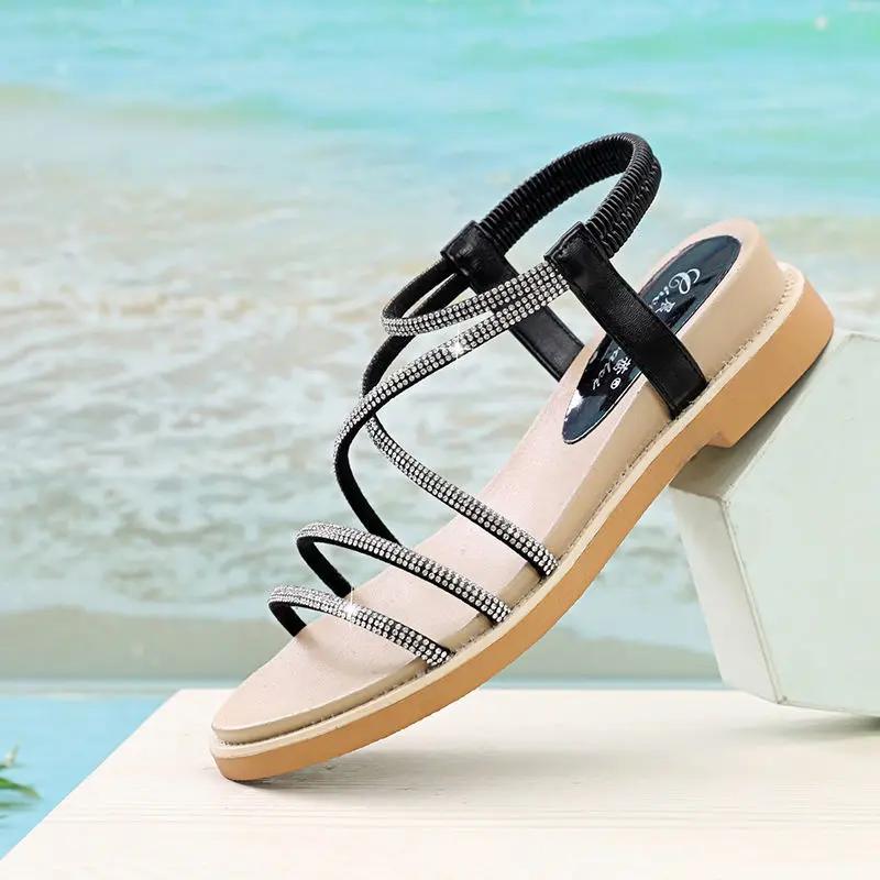 Fashion Outdoor Open Toe Sandals for Women Designer 2025 Trend Footwear Summer Offers Chic and Elegant Comfortable Vip Daily Woman Shoes