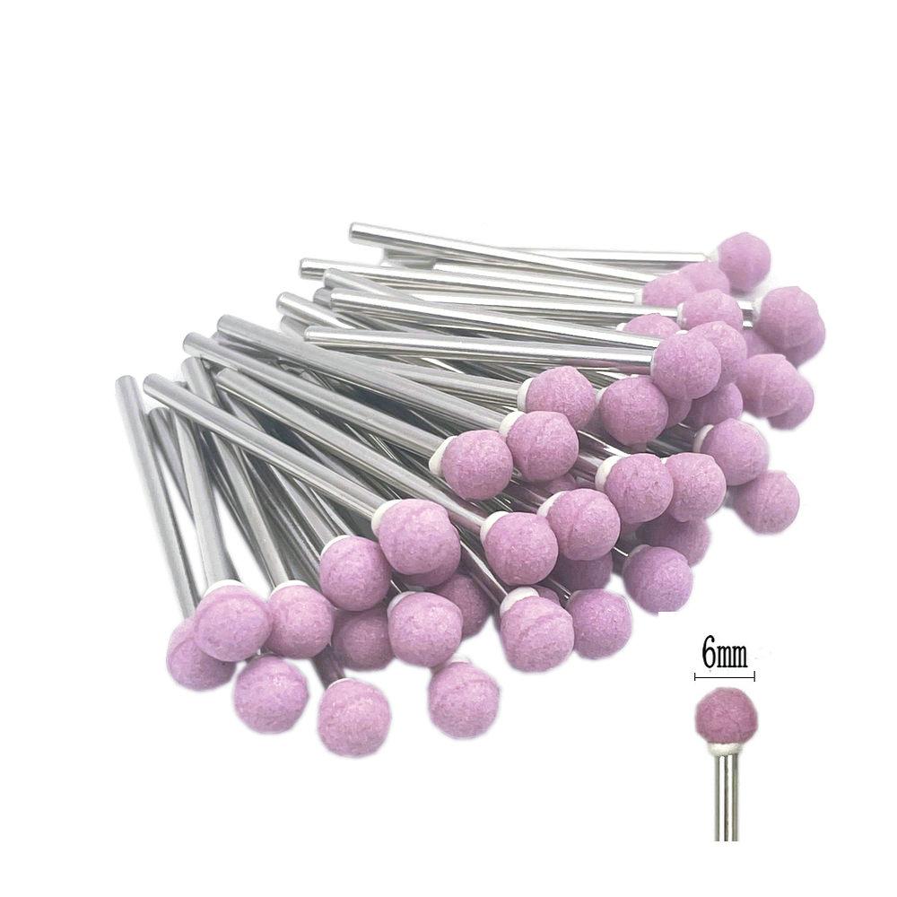 50pcs/set  Dental Stone Grinder Polisher Burs For Contouring Shaping Porcelain Dental Rotary Stone Polisher 2.35mm Shank