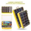 Multi-functional Fishing Tackle Box with Dividers: Bait, Lure, and Accessory Storage.
