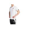 Adidas Short Sleeve Logo Print Crew Neck T-Shirt Men Tops White JJ1420