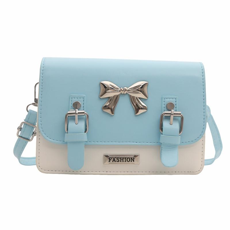Cute Girl Bow Knot Casual Shoulder Bag Trendy Spring 2024 Fashion Messenger Bag
