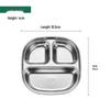 304 Stainless Steel Divided Plate for Children - Ideal for Kids, School Canteens, and Kindergarten Meals
