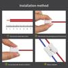 26/30PCS Wire Connector 220V Electrical Connection Strips 2 Pin Quick Splice Wire Terminal Connect 5050 2835 5730 5054 LED Strip