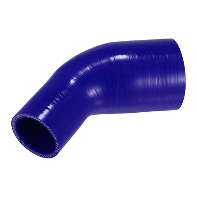 X AUTOHAUX 1pc Inner Diameter 51-76mm Length 45 Degree Blue Silicone Hose Silicone Tube