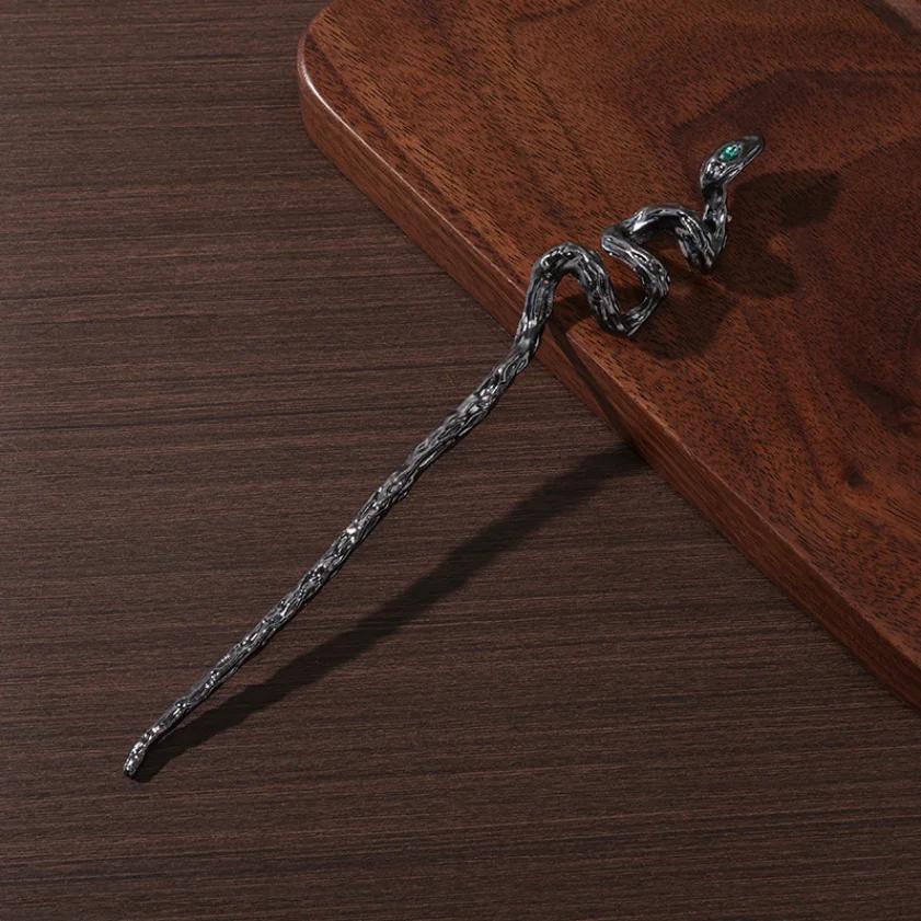 New Metal Hairpin Clips Minimalist Snake Shape Halloween Hair Sticks Chopstick  Jewelry Accessories Hairstyle for Women Gifts