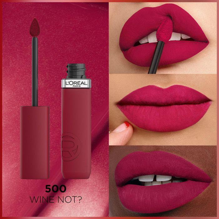 L'Oréal Paris Infaillible Matte Resistance Flüssiger Lippenstift Mattes Finish 500 Wine Not?