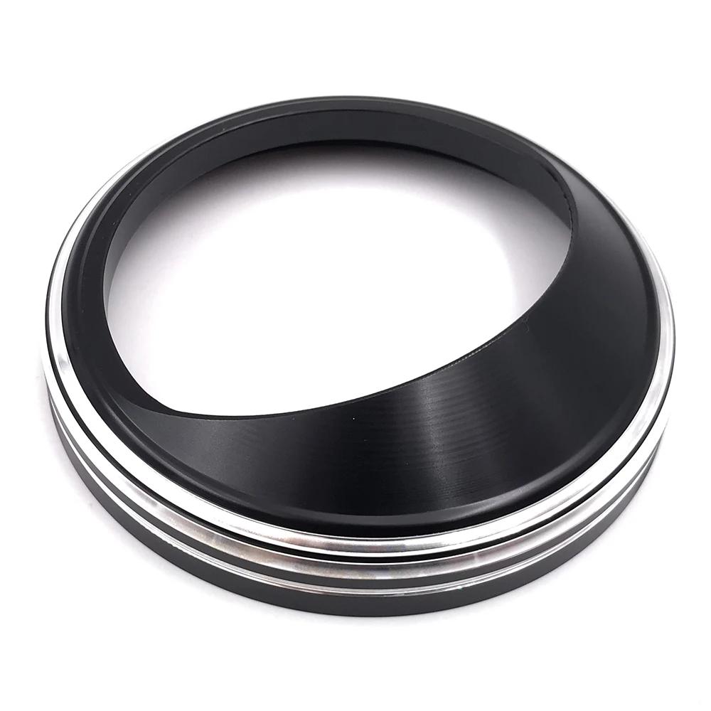 Chrome 5" Aluminum Speedometer Gauge Bezel Visor Trim Ring Cover For Harley Electra Glide Dyna Fat Boy Softail Road King