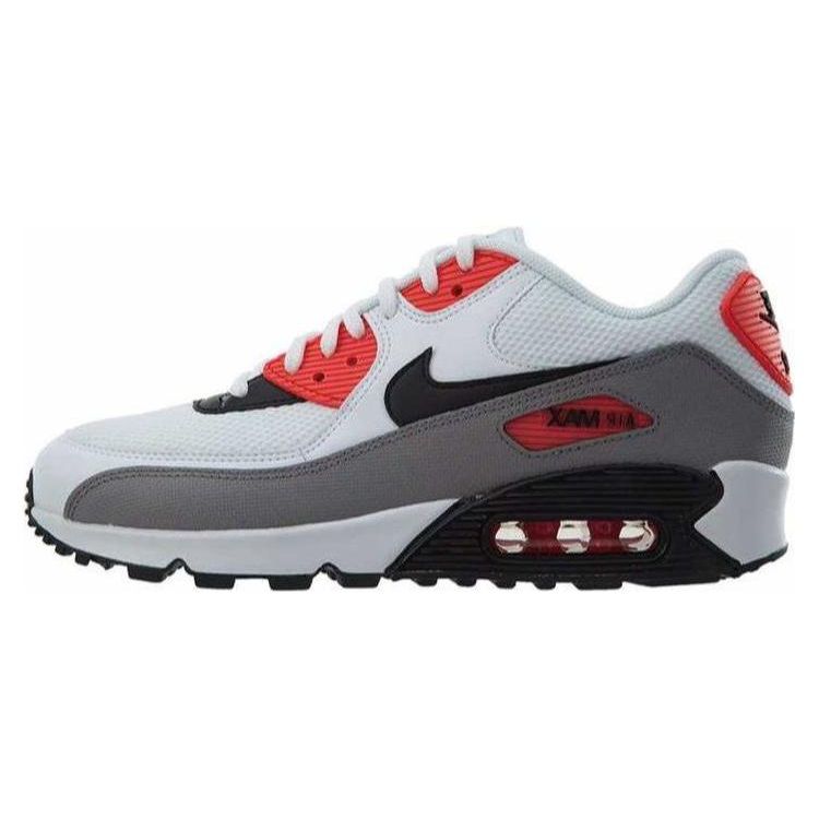 

Nike Женские кроссовки Air Max 90 Solar Red Белый Черный-Пыль-Солнечно-Красный 325213-132 36
