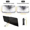 Car Windshield Sunshade, 1 Count Portable Foldable Car Umbrella Sunshade, Heat Insulation Coated Umbrella, Suitable for Sedan