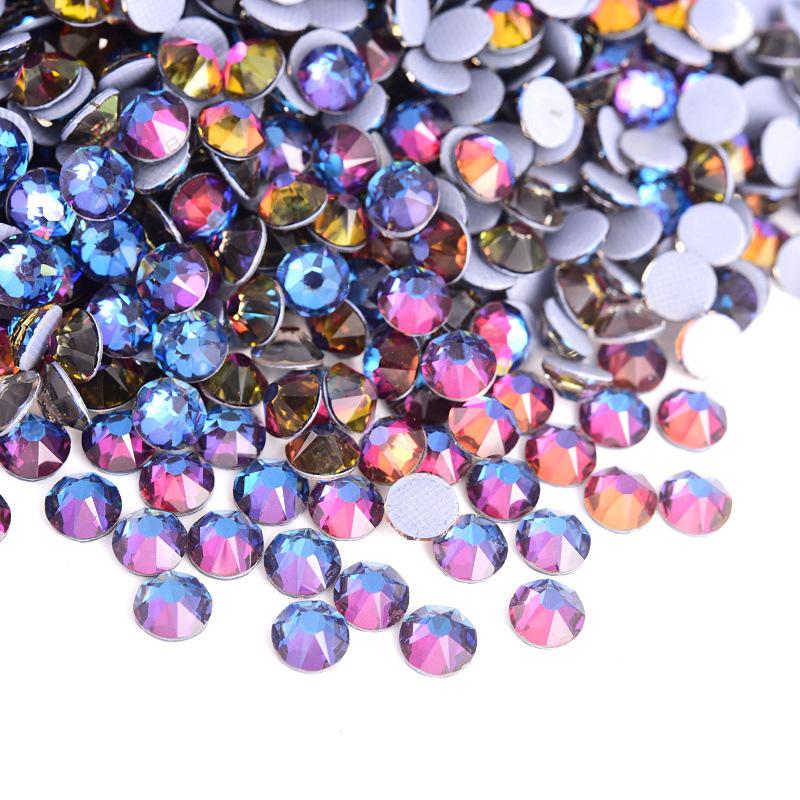 

Восемь больших и восемь маленьких имитаций австрийского стекла, клей горячего расплава, дно с горячим клеем, стразы с горячей фиксацией, сделай сам, аксессуары для одежды SS10 2.7~ 2.9mm 1440pcs