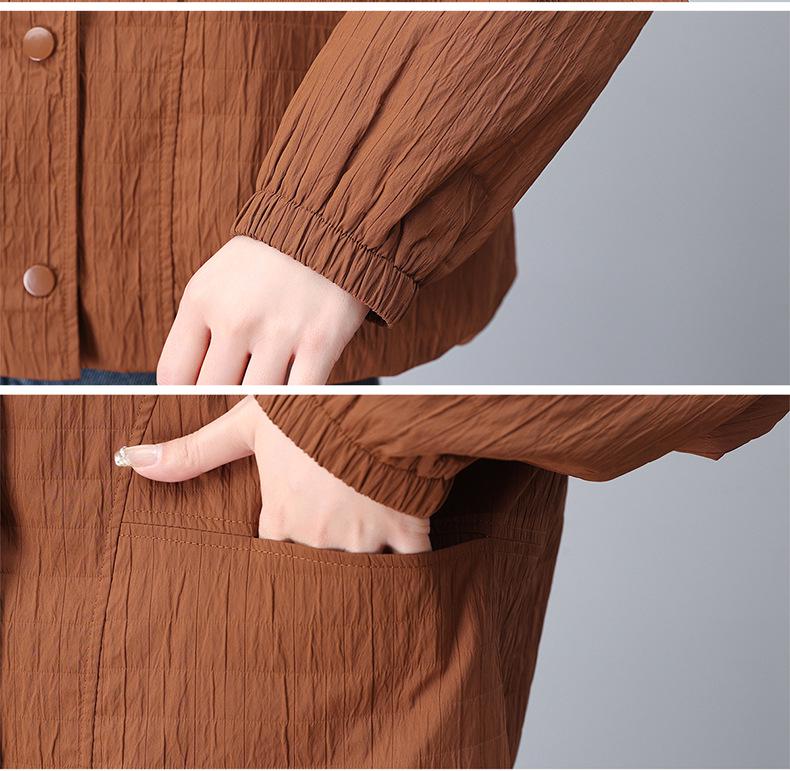 Casual Loose-Fit Jacket for Middle-Aged Women - 2025 Spring/Autumn Fashion Style