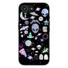 Trippy Tie Dye Peace Alien Phone Cover Case for Apple iPhone 16 15 14 Plus 13 12 Mini 17 Pro Max + ProMax 16E Air 16+ Casing