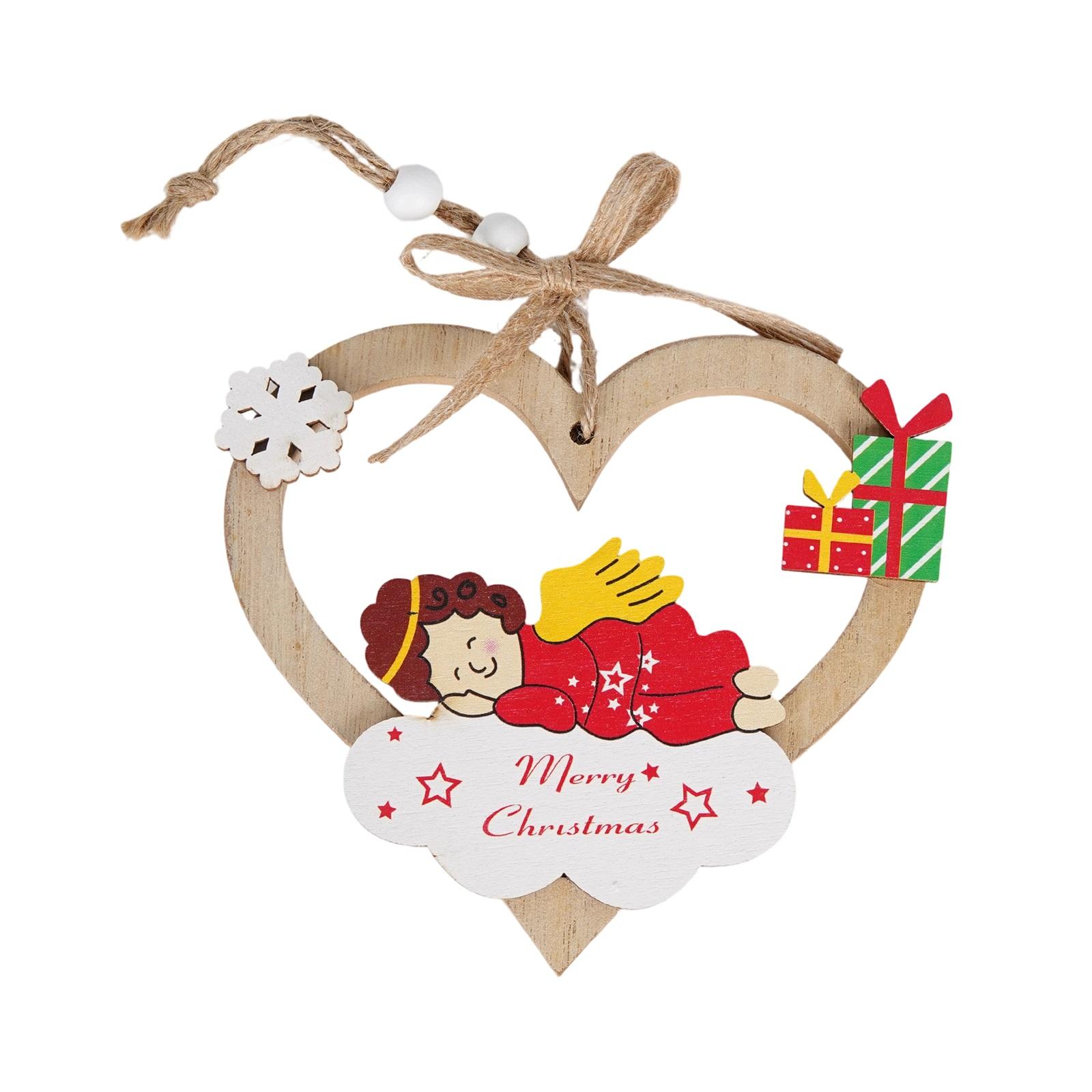 

2D Christmas Snowman Decoration, Christmas Wooden Ornaments, Holiday Home Decorations One Size