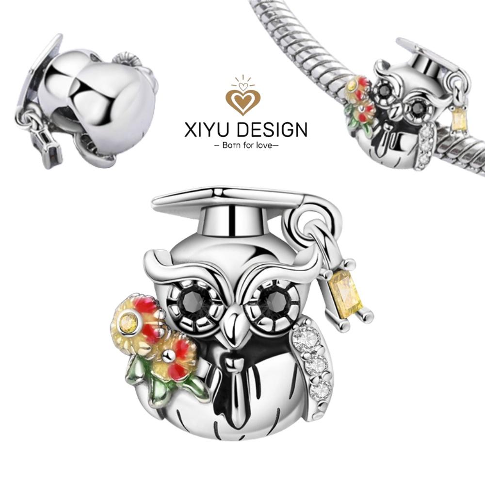 Cute Pet Series Capybara Couples Charms Eat Fruit Beads Fit Diy Copper Bracelet Necklace Women Anniversary Jewelry Gift