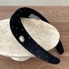 oar Gold Dot Velvet Cameo Volume HairBand [Black]