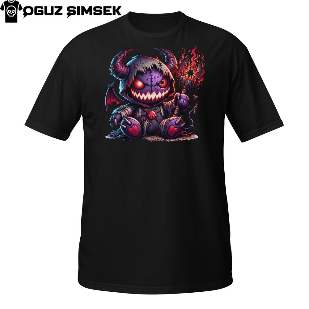 

Demonic Plush Mage T-Shirt | Gothic Flame Wizard Monster | Creepy Cute Tee L