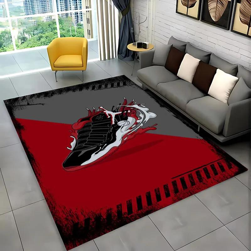 HD Printing Fashion Basketball Shoes Rug for Bedroom Living Room Hallway Long Strip Carpet  Anti-slip Rug Sofa Doormat Home Mat