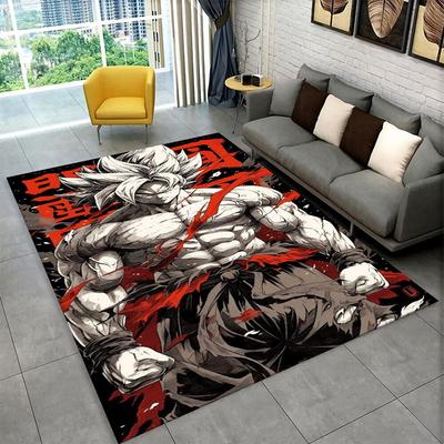 Cartoon D-Dragon Ball Anime Spiel Teppich für Spielzimmer Schlafzimmer Wohnzimmer Sofa Heimdekor, Kinder Teppich Rutschfeste Bodenmatte