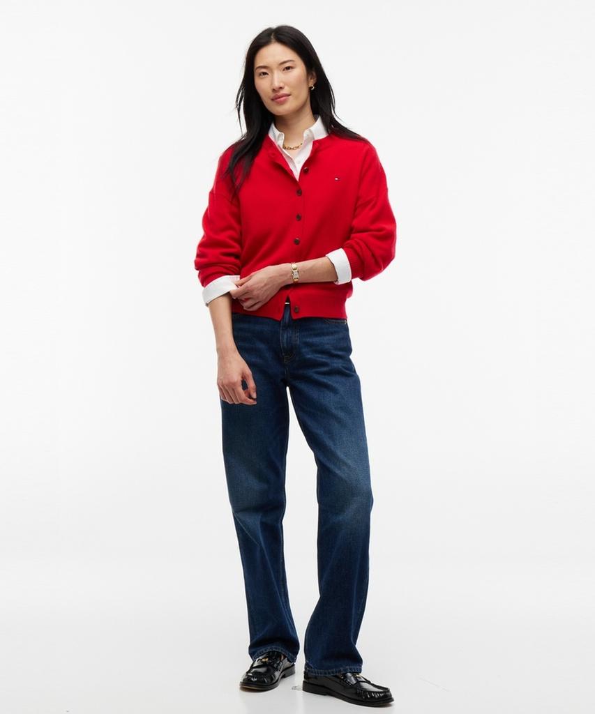 TOMMY HILFIGER Cashmere Blend Classic Cardigan (T22G7Kcd060Wt2Xlg)