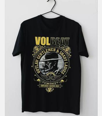 NEUES Volbeat Band 2014 Konzert Kurzarm Schwarz Alle Größen T-Shirt