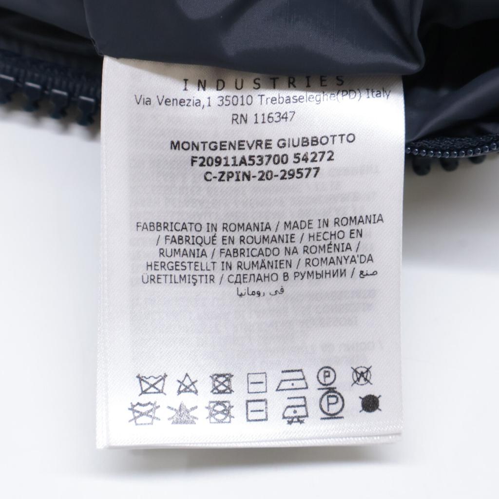 Moncler 2020 MONTGENEVRE Daunenjacke mit Kapuze Jacke 2 Marineblau Gebraucht