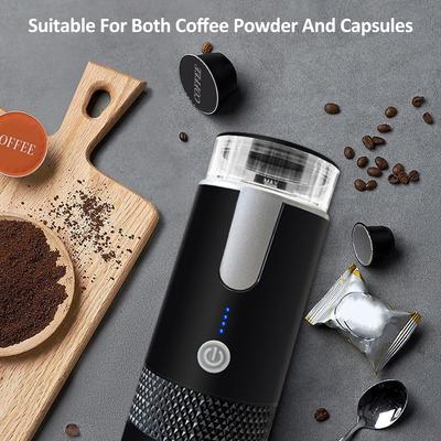 170 ml Trådlös Elektrisk Espressomaskin Mini Uppladdningsbar Kapselkaffe, Bärbar Kaffebryggare