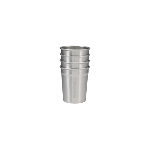 Captain Stag (CAPTAIN STAG) Outdoor Tumbler HD Cup Set, 4+1, 4 Inner Cups and 1 Outer Cup, 80ml/240ml Capacity, Stackable, Stainless Steel, UE-3638