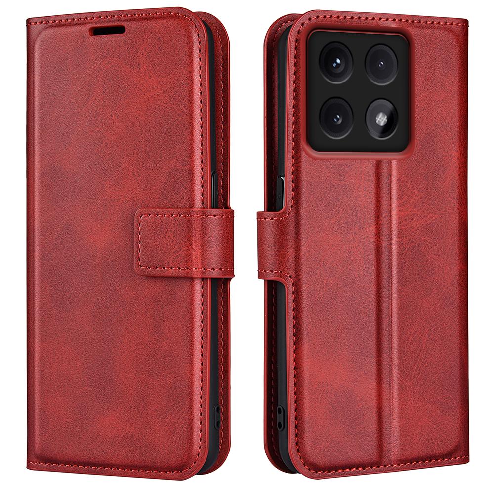 For Xiaomi 14T Stand Case Anti-Scratch Calf Texture Leather Phone Cover